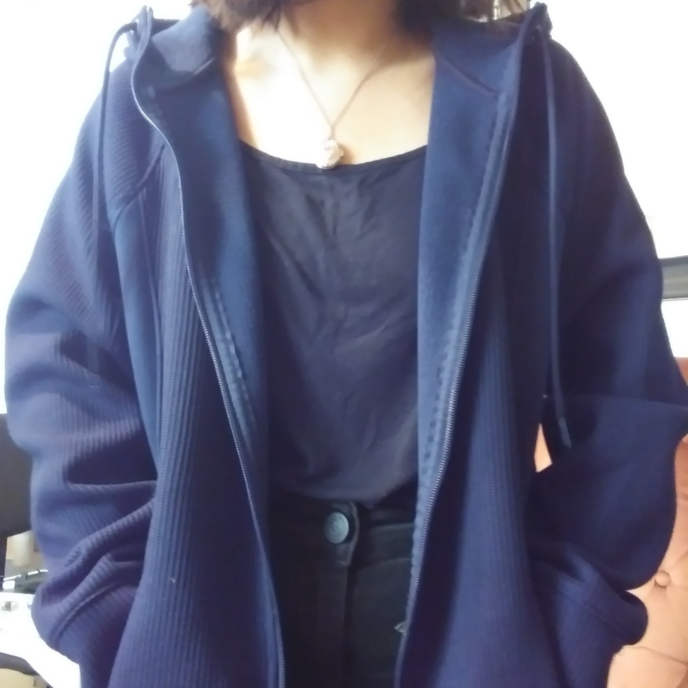 Navy blue winter sweater